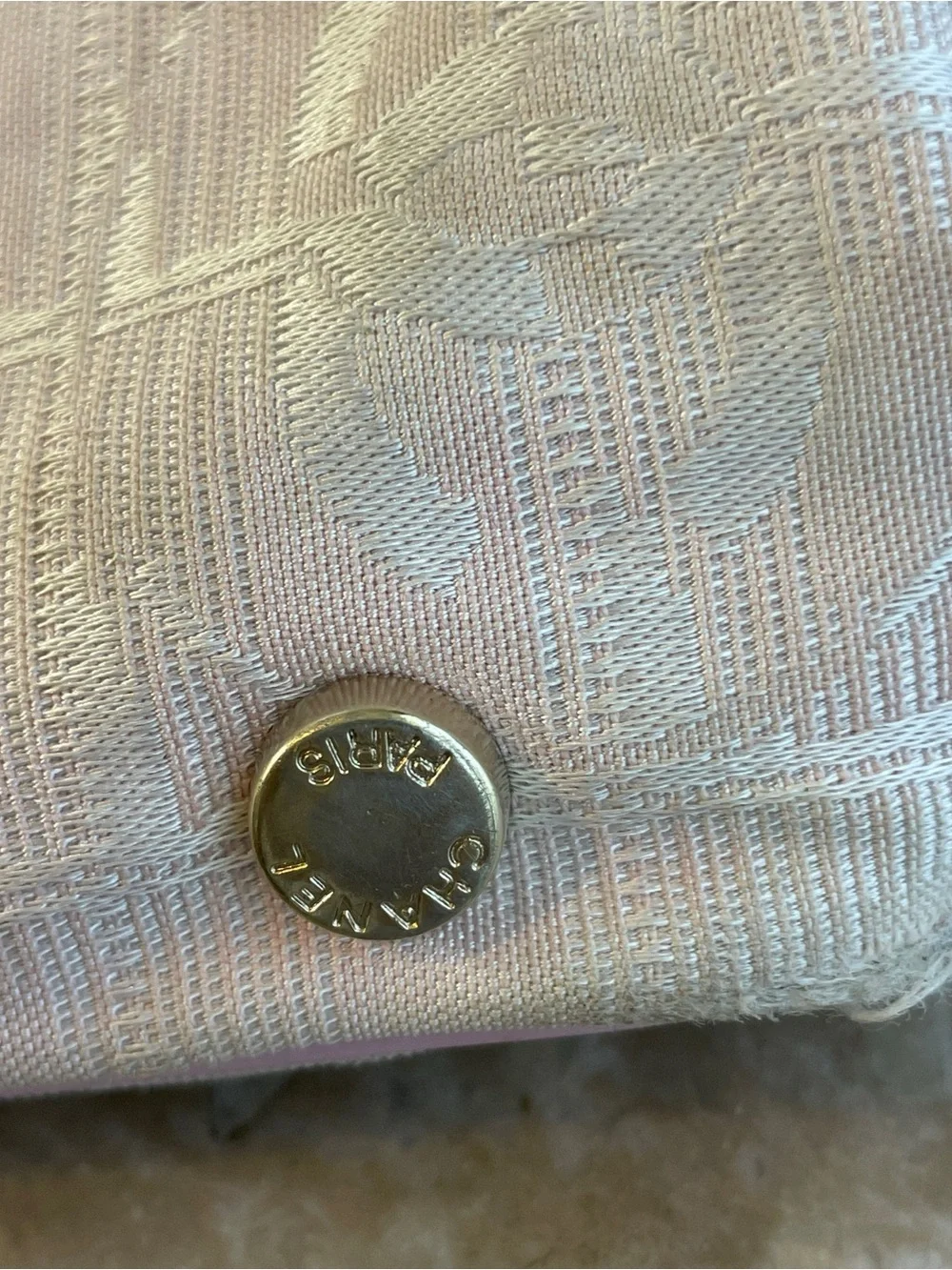 CHANEL Light Pink Quilted Tote Bag